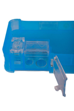 Пенал пластиковый 22,5*8*3см, с точилкой, вода, блестки, 6 видов микс