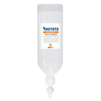 Чистота Антисептик 1 л мыло жидкое с дезинфицирующим эффектом в диспенсопаке