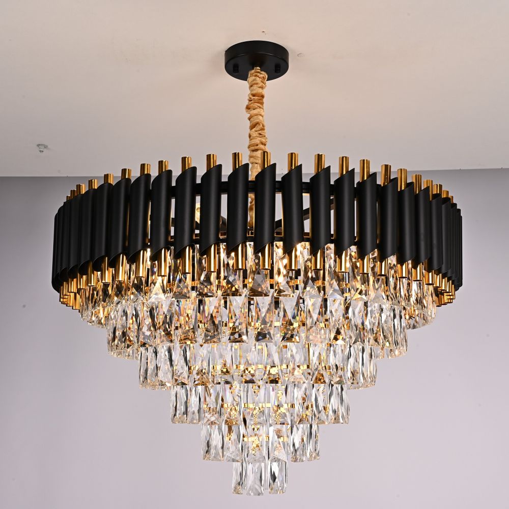 Подвесная Люстра Empire Black Chandelier Crystal D 70 By Imperiumloft