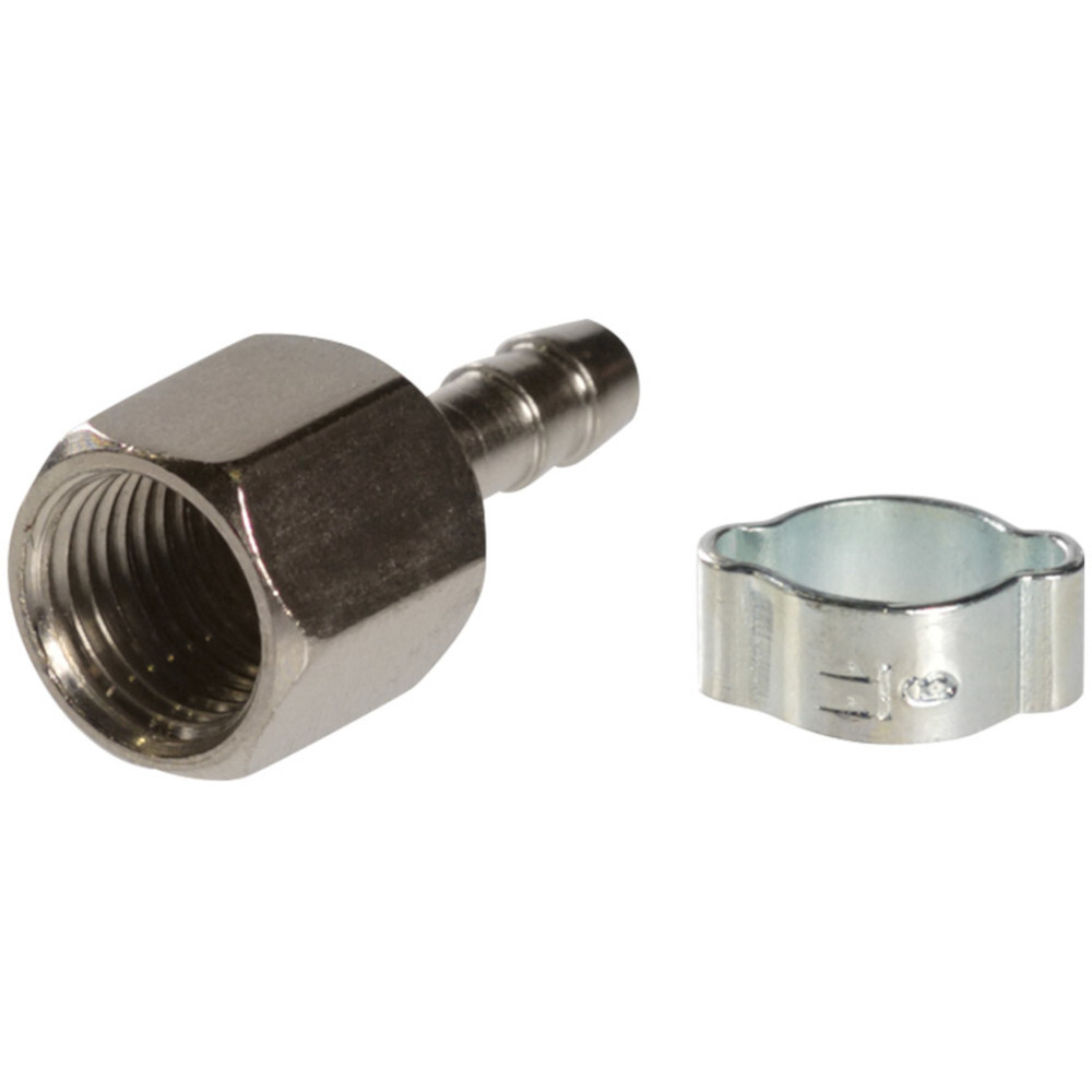 Разъемное соединение Fubag переходник 1/4"F на елочку 6мм   (180250 B)