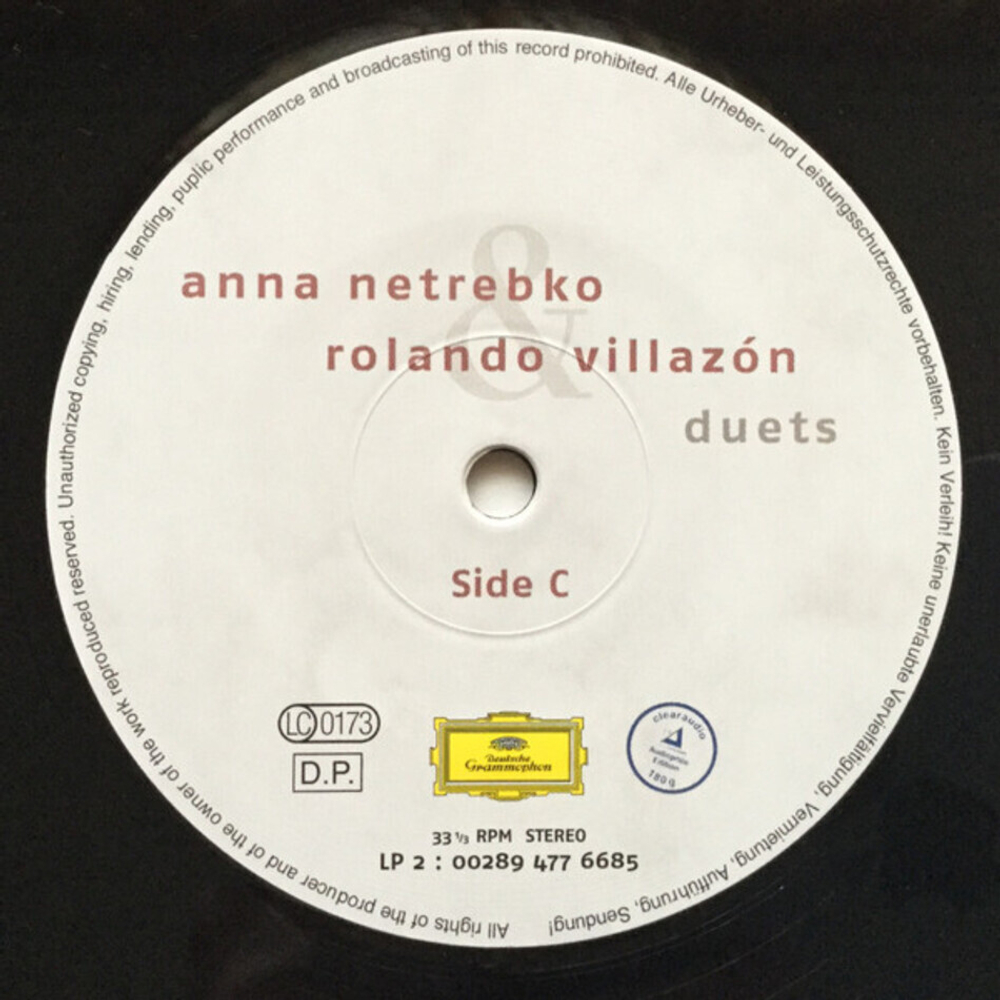 Anna Netrebko, Rolando Villazon, Staatskapelle Dresden, Nicola Luisotti / Duets (2LP)