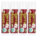 Sierra Bees, Органические бальзамы для губ, с запахом черешни, 4 в упаковке, 4,25 г (15 унций) каждый