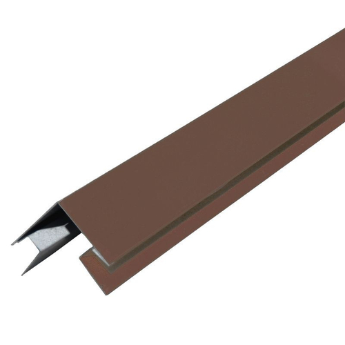 Сайдинг металл Планка угла внутреннего 75х75х3000мм толщ. 0,45мм  (RAL8017) МП