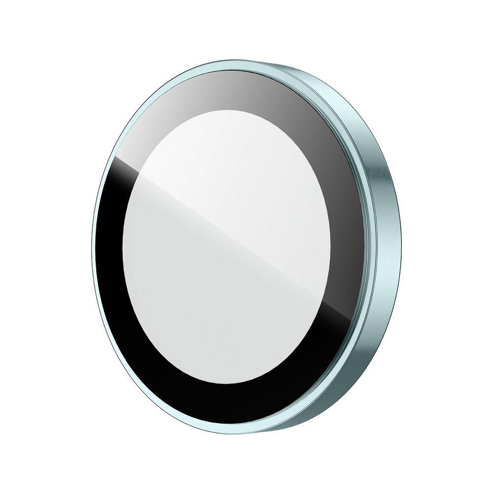 Защитное стекло на камеры для смартфона iPhone 16 и 16 Plus, серия HAWK Series Camera Lens Protector, рамки из алюминия зеленого цвета