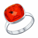 Кольцо из серебра 925 пробы с Кристаллом Swarovski