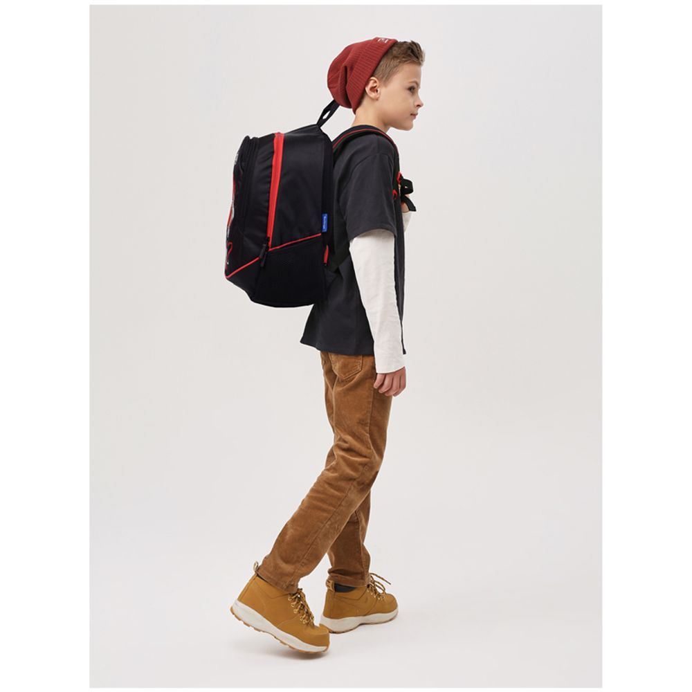 Рюкзак Berlingo b-Active "Angry fish" 41*30*17 см, 2 отделения, 4 кармана, эргономичная спинка