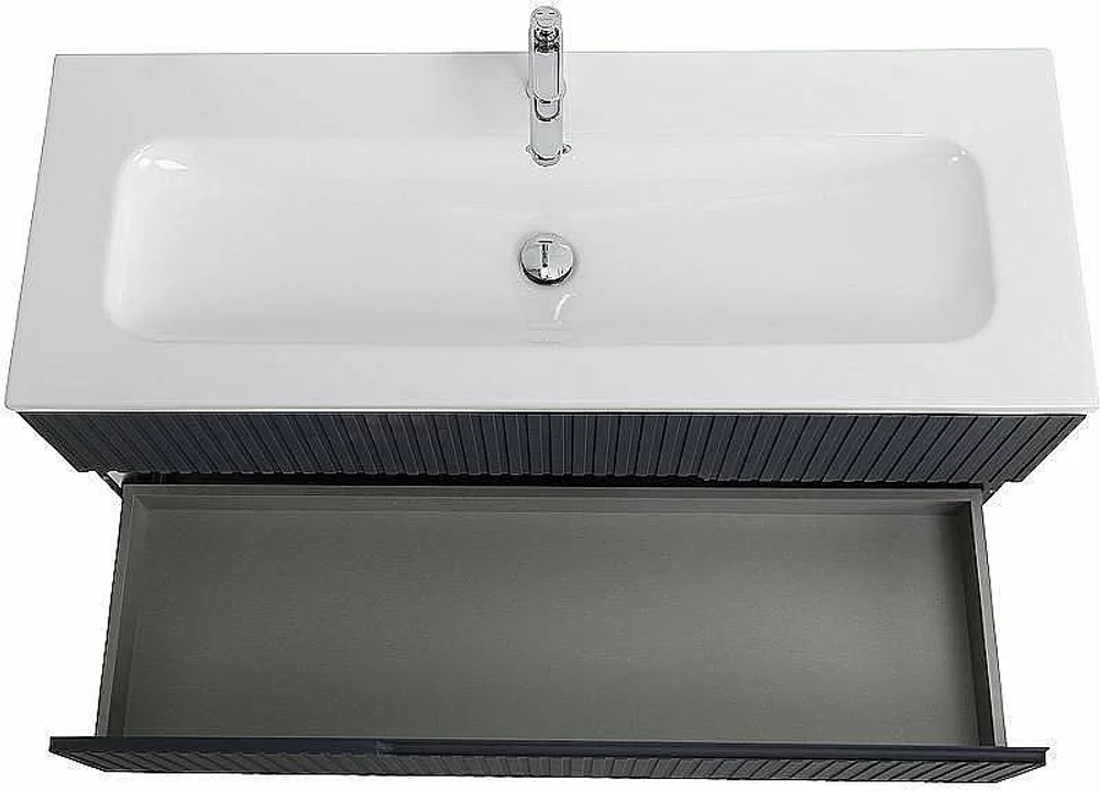 Тумба с раковиной Cezares DUET-N 120 DUET-N-1200-2C-SO-GR-P графит