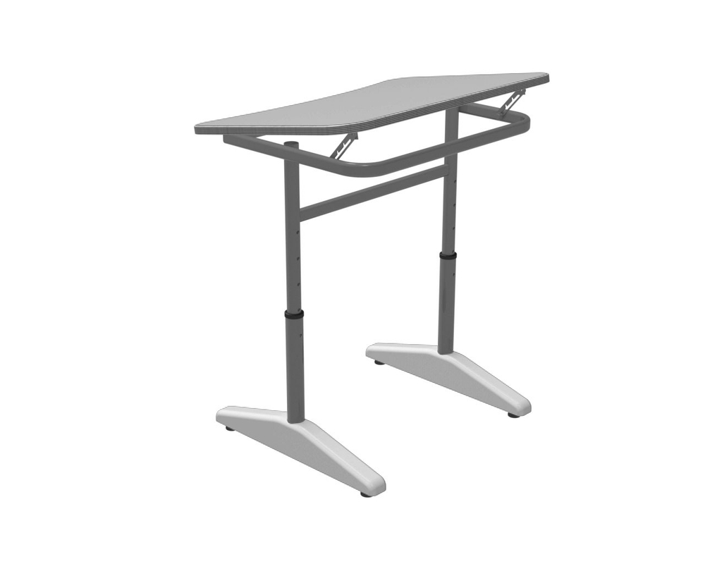 Парта одноместная Nova с углом наклона столешницы, регулируемая