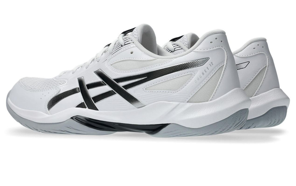 Мужские кроссовки для бадминтона/сквоша Asics Gel-Rocket 12 - white/black