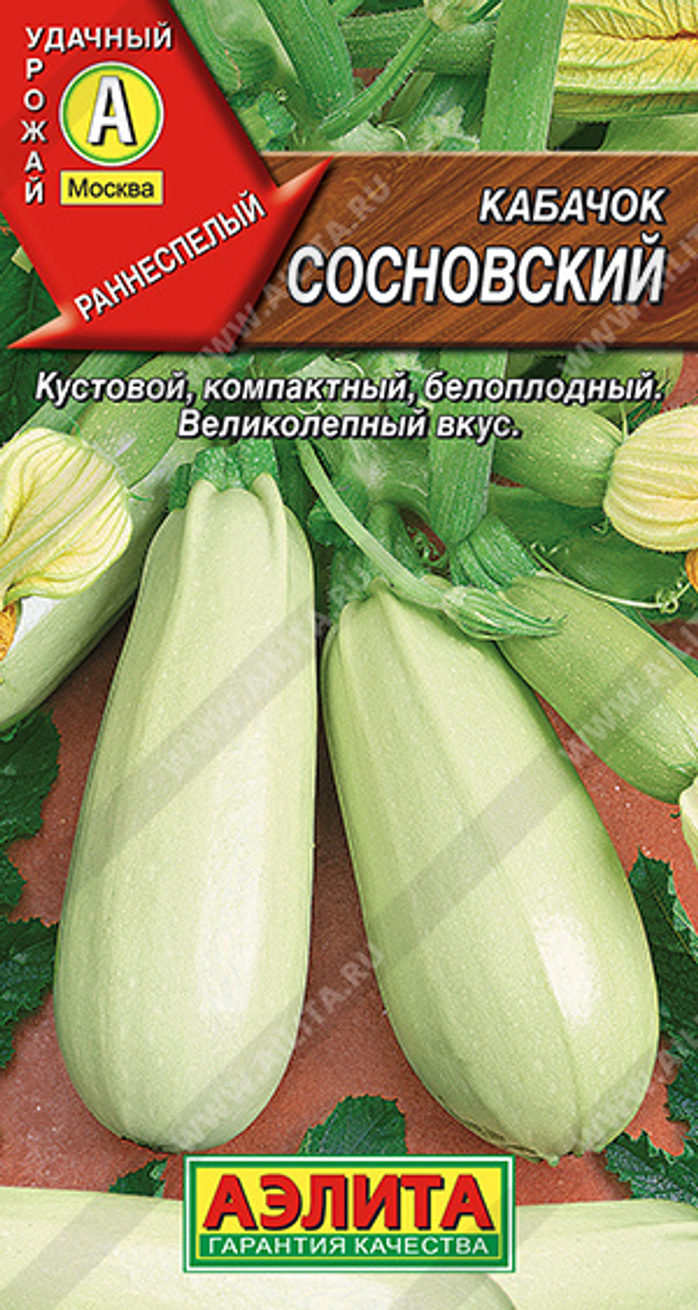 Кабачок Сосновский белоплодный 2гр Аэлита