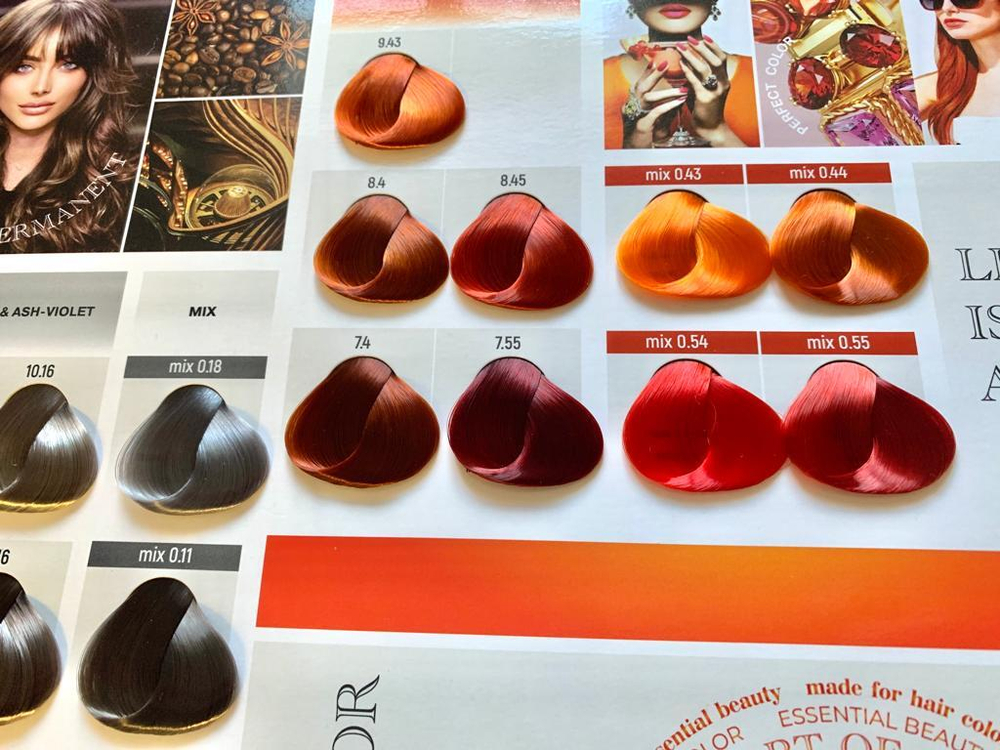 Палитра оттенков Atelier Color Integrative