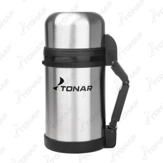 Термос TONAR 1000ML HS.TM-010 (дополн.пласт.чашка, скл.ручка, ремень)