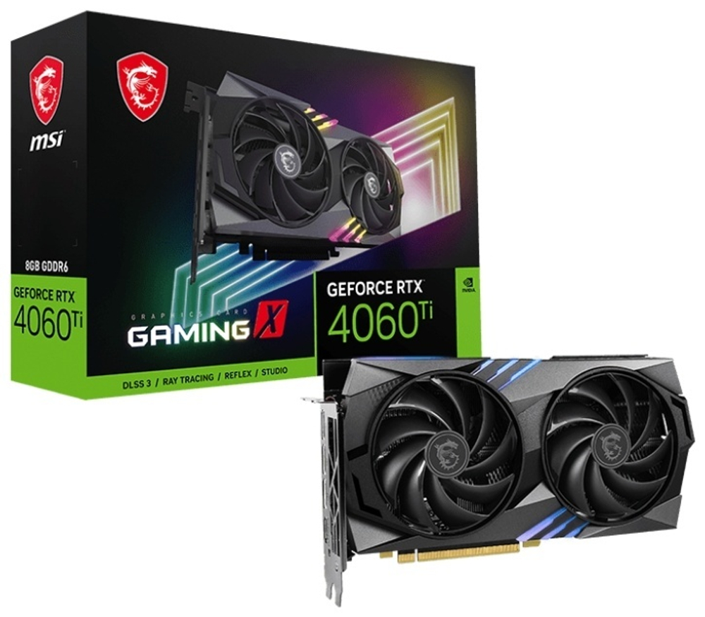 Видеокарта MSI GeForce RTX 4060 Ti GAMING X 8 Гб