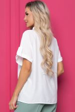 Блуза "Роза" (белая) Б8802 LT Collection (Акция)