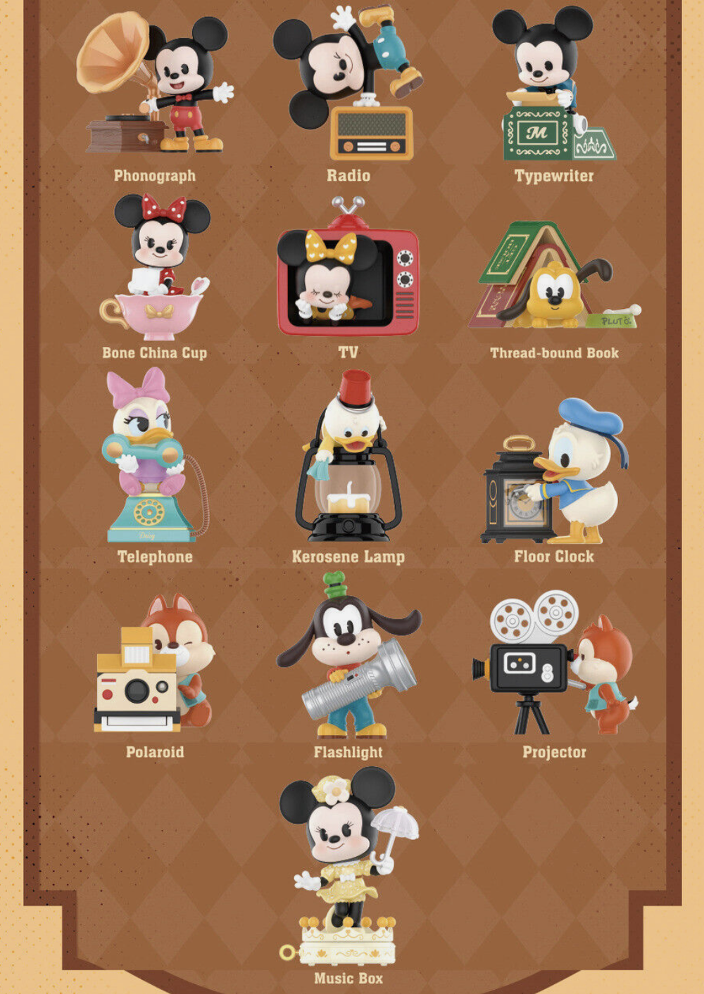 Рандомная фигурка Blind Box Mickey and Friends The Ancient times