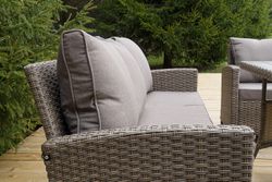 "Мэдисон" обеденная группа из искусственного ротанга, цвет соломенный