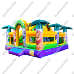 Коммерческий надувной батут "Сафари-джунгли со слоником"