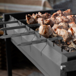 Мангал сварной на колесах, 662 х 390 х 152/805 мм, сталь 2 мм, кочерга в комплекте, Camping Palisad