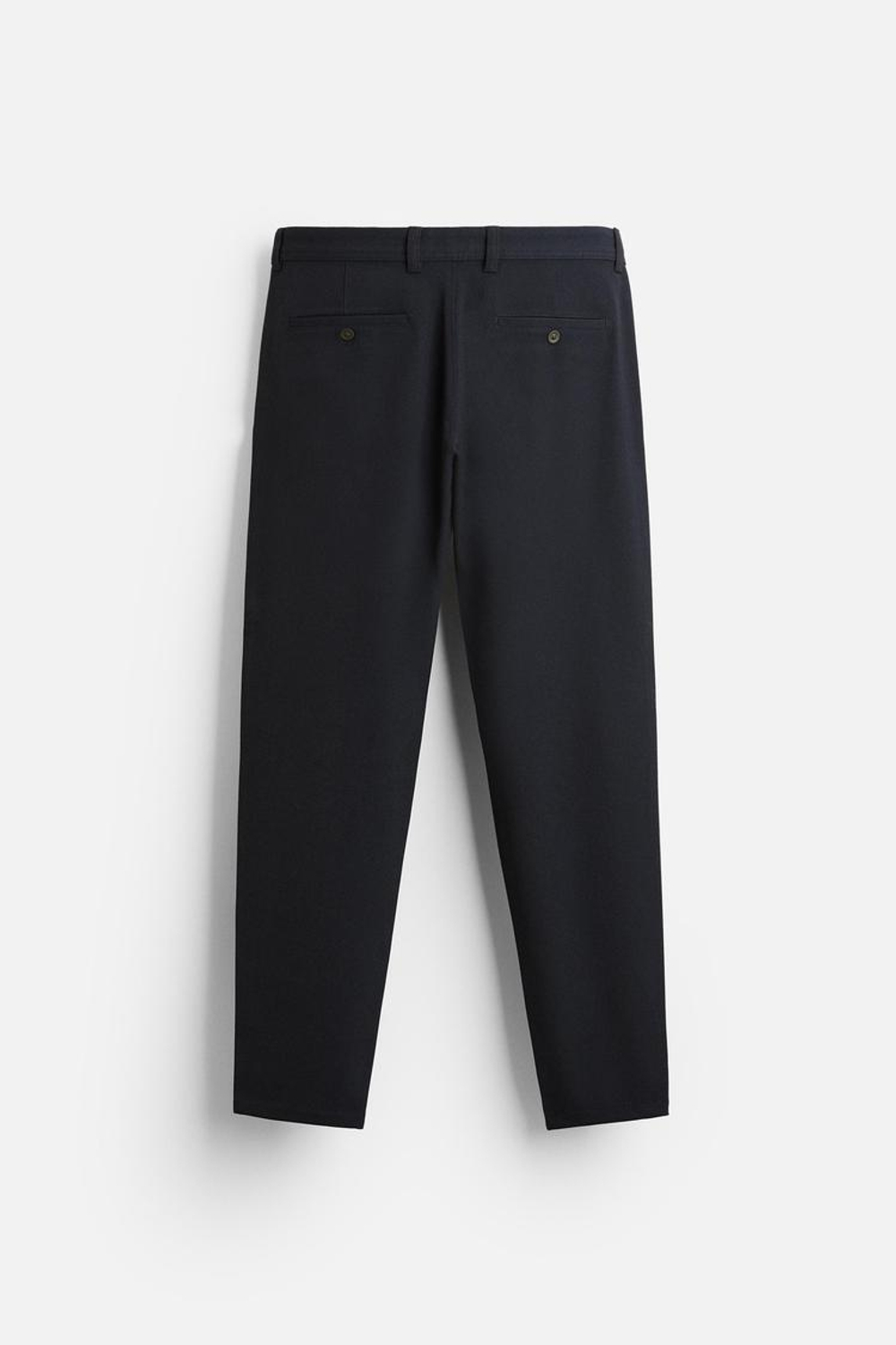 ZARA БРЮКИ КОМФОРТНОЙ ПОСАДКИ ИЗ РЕЛЬЕФНОЙ ТКАНИ, ЦВЕТ НОЧНОГО НЕБА