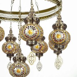 Citilux Каир CL419185 Люстра подвесная Мозаика Янтарь