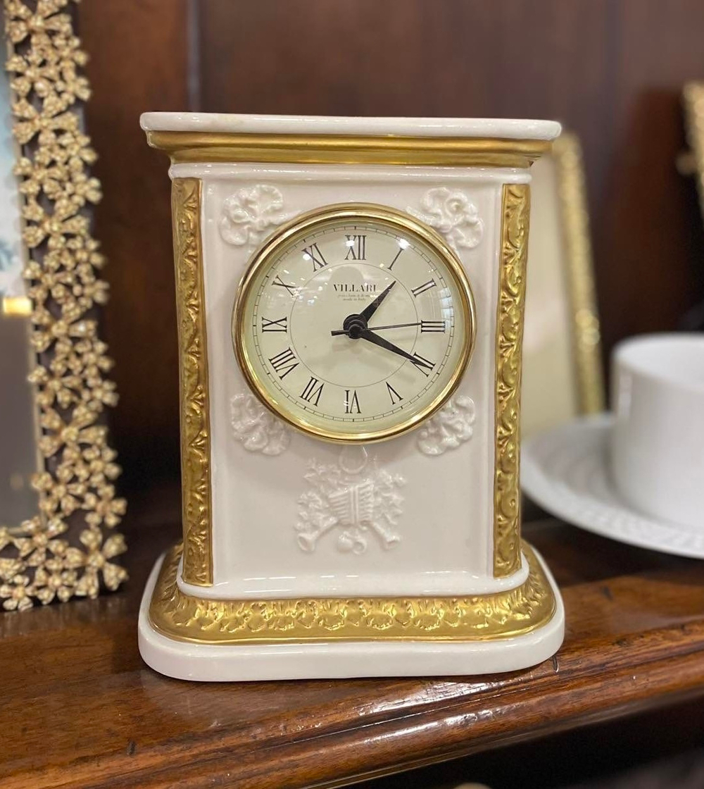Часы фарфоровые Империя Villari [Арт.0003467-402]