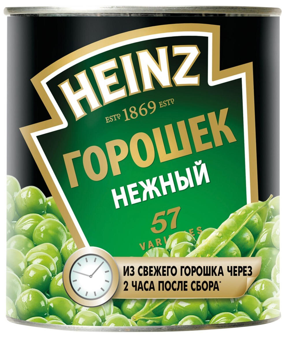 Горошек зеленый Гост HEINZ консервированный, 390г