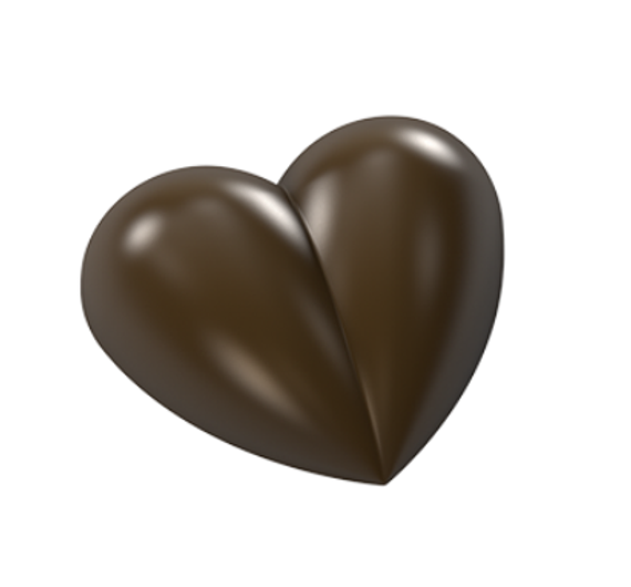 820 | Форма для шоколадных конфет &quot;Сердце фактурное&quot; (275*175мм)