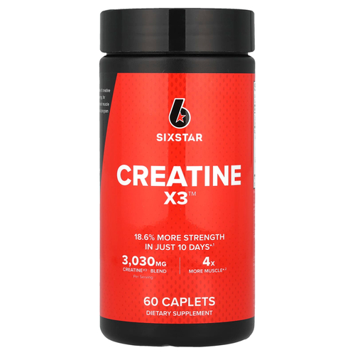 SIXSTAR, Creatine X3 ™, 60 капсул