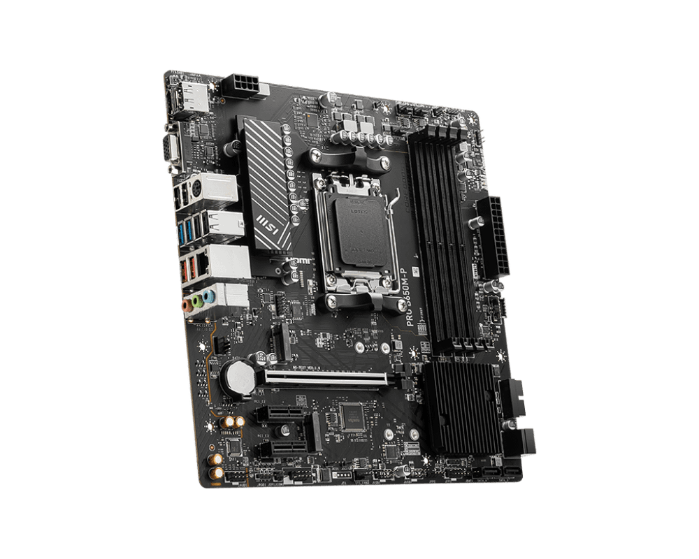 Материнская плата MSI PRO B650M-P AM5 4xDDR5 4xSATA3 RAID 2xM.2 HDMI DP mATX