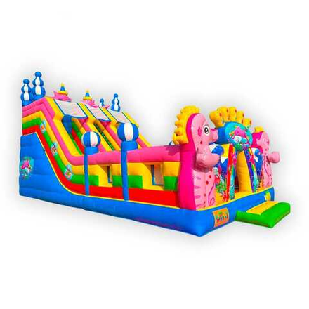 Надувные батуты с горками для бизнеса