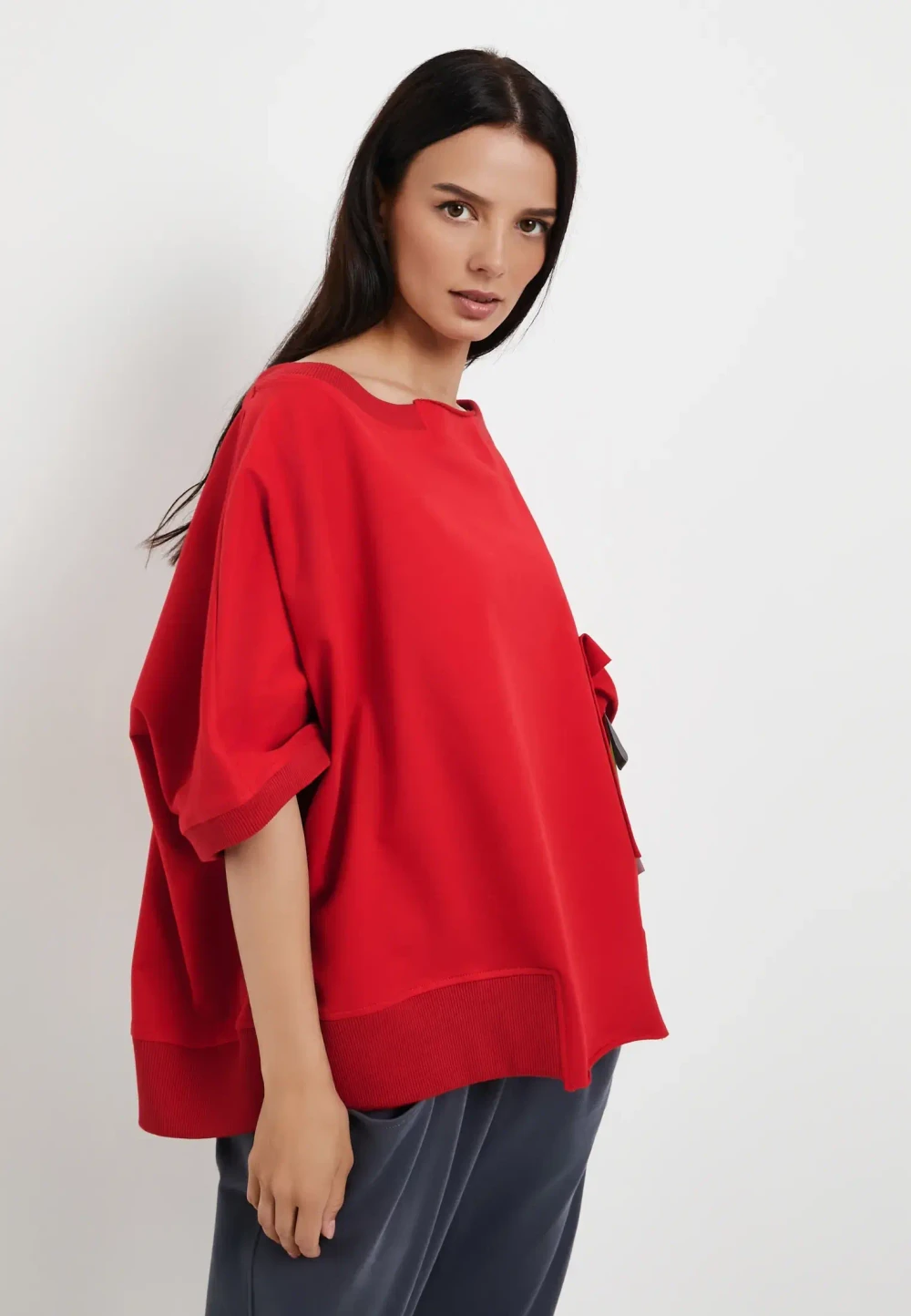 Футболка Летучая мышь красный