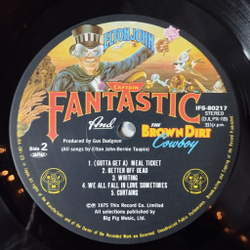 Винтажная виниловая пластинка LP Elton John Captain Fantastic And The Brown Dirt Cowboy (Japan 1975) (No Obi) Bitter Fingers