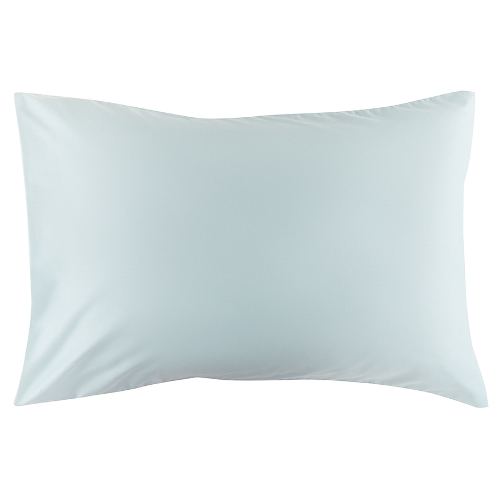Набор из двух наволочек из сатина голубого цвета из коллекции essential, 50х70 см