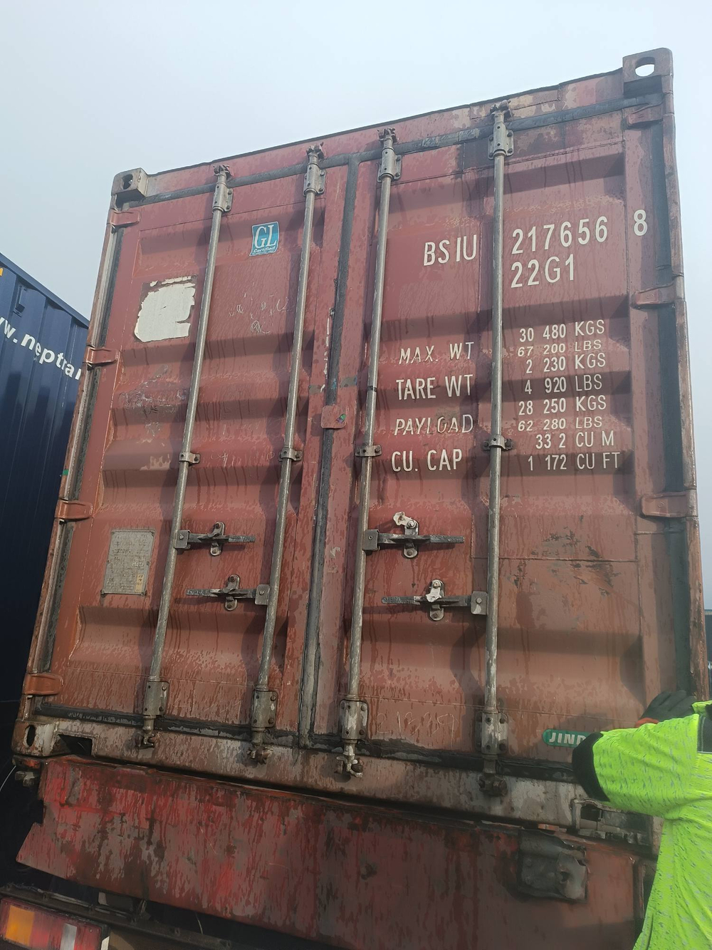 Контейнер 20 футов № BSIU2176568