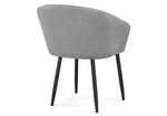 Стул на металлокаркасе Woodville Корсо темно-серое, черное, ножки черные