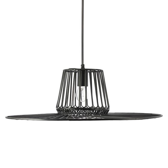 Светильник подвесной Vinger, Ø60,5х18 см, черный