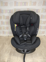 Автокресло детское Indigo Smart+ ISOFIX группа 0/1/2/3 (0-36) черный