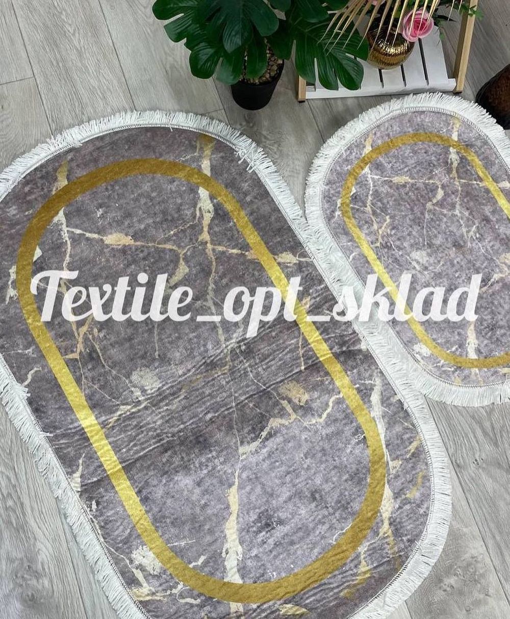 Коврик КАСПИ Овал 2шт ЛИКВИ!