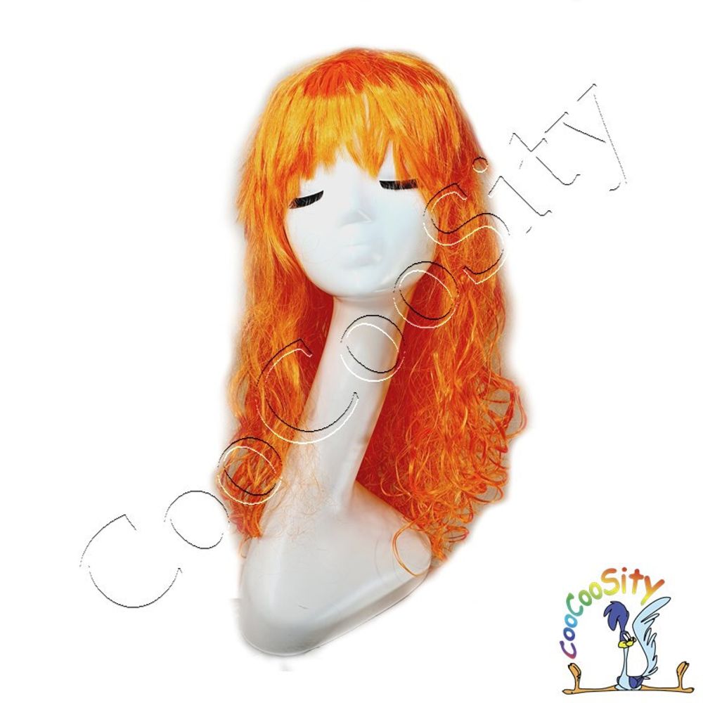 парик Аврора оранжевый, искусственный волос