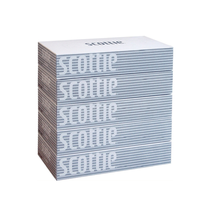 Салфетки бумажные двухслойные Scottie Crecia, белые, 5*200 шт