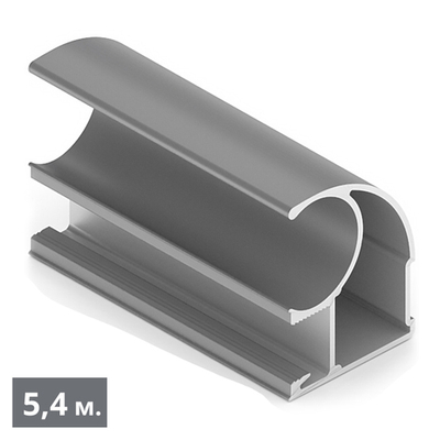 ЭКО Вертикальный профиль С (5,40 м) вельвет дарк (ПВХ) (AE0377) Aristo (Out)