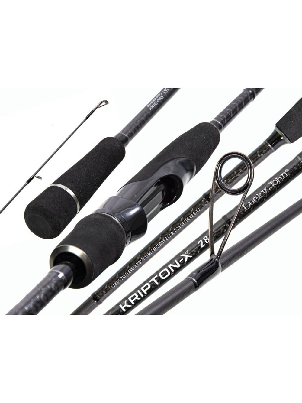 Спиннинг для рыбалки Lucky John Kripton-X 244 см удочка для рыбалки, удилище