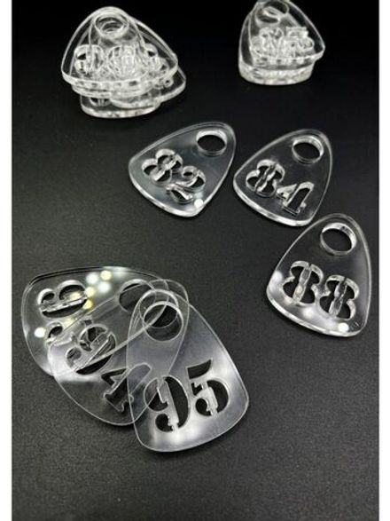 Номерки для гардероба прорезные