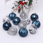 Набор шаров 8 см "Волшебство"-в наборе 12шт. Сапфир