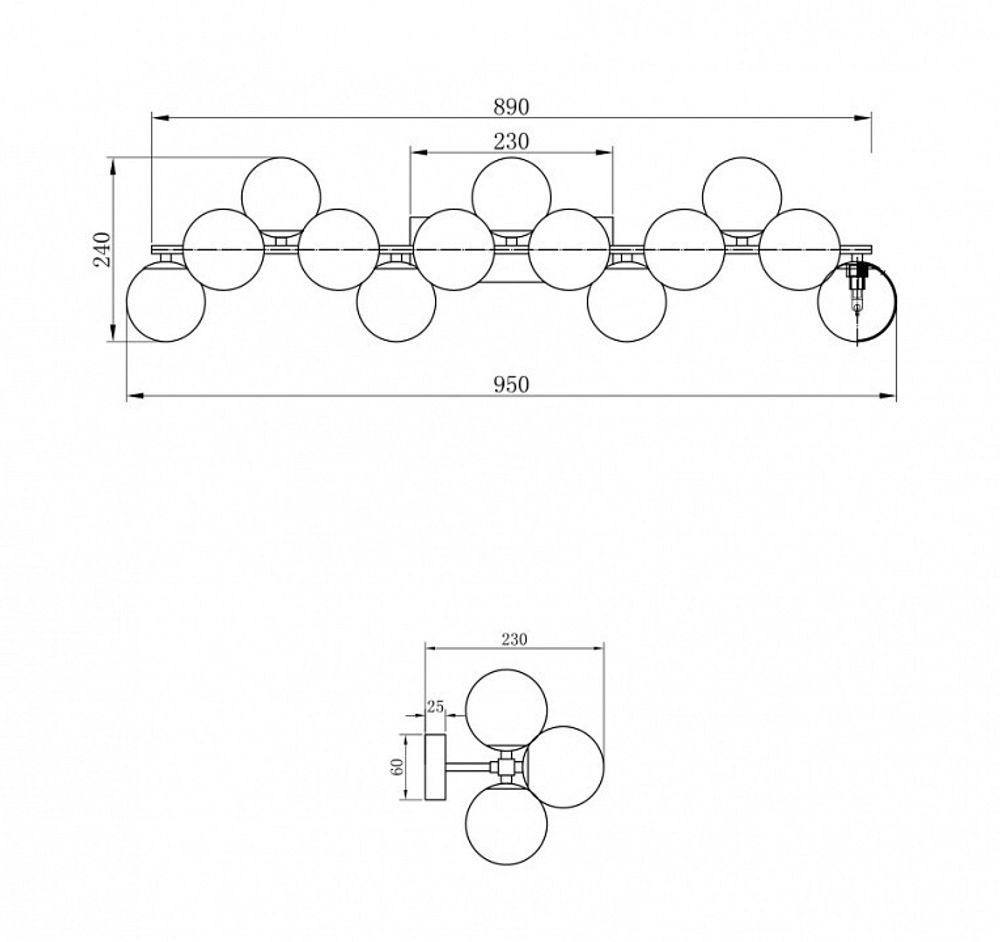 Светильник на штанге Maytoni Dallas MOD547WL-13CH