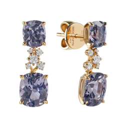 Серьги со Шпинелью и Бриллиантами, E0022-5/1