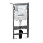Унитаз подвесной Ceramica Nova PLAY Rimless CN3001_1002W безободковый, с крышкой микролифт, с инсталляцией и белой кнопкой