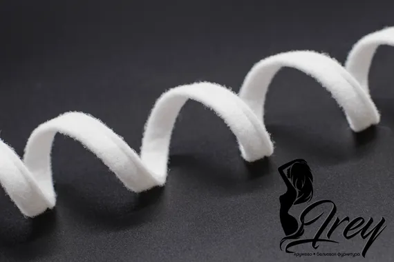 004 Ворсовая тесьма для каркасов Arta-F оптом, 10 мм, айвори 004