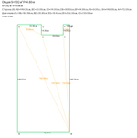 Комплект огарпуненного полотна ПВХ, белого матового, с белым гарпуном, для холодной натяжки, с двумя полотнами и вставкой по периметру (под заказ)