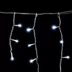 Светодиодная бахрома 3*0,5 м., 150 белых LED ламп, силиконовый прозрачный провод, Beauty Led (ECC150-10-2W)